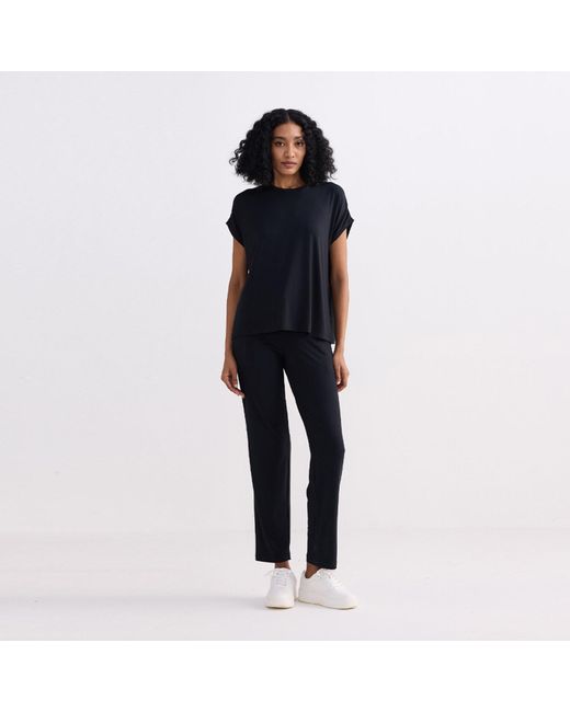REISTOR Black Wide Leg Pant