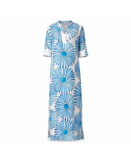 Casa Atelier by Ferdinando Fusco Blue Anchovy V Caftan