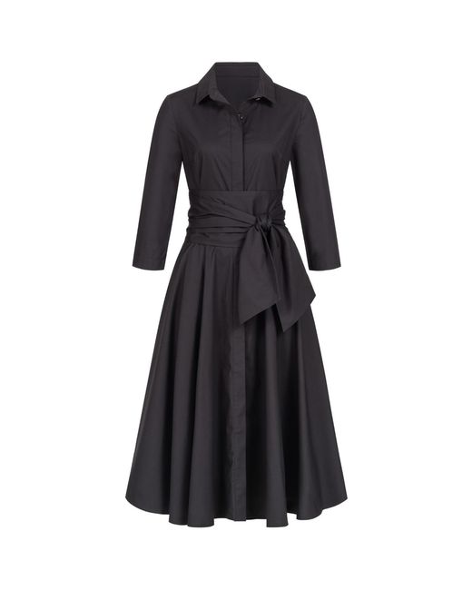 Marianna Déri Black Shirtdress With Tie Belt
