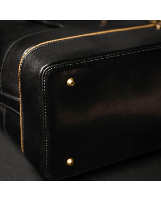 Time Resistance Black Leather Doctor Bag, Medical Bag, Leather Handbag