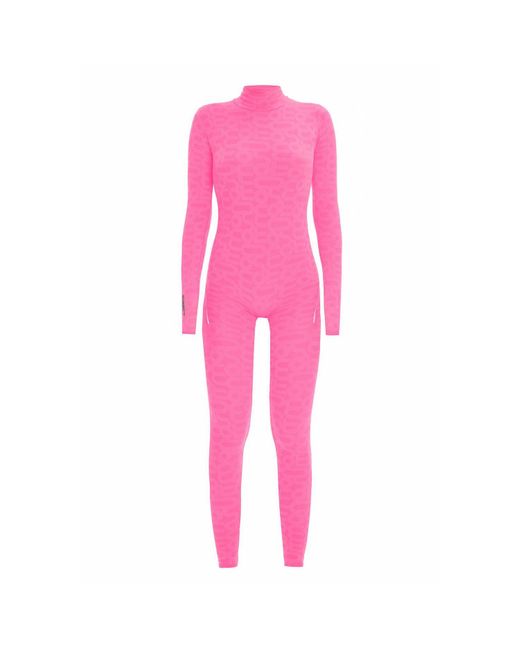 Monosuit Pink Seamless Turtleneck Long Sleeve Full Eco Bodysuit