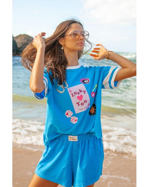 Palm Collective Blue Feeling Lucky T-Shirt