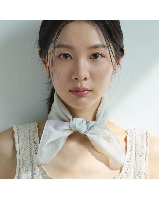 Ana Maison Gray Korean Moon Jar Handkerchief