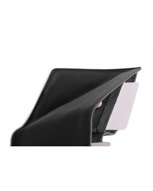 Harber London Black Leather Bifold Wallet With Rfid Protection for men