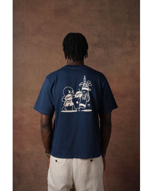 FELLA SWIM Blue Double Bogey Boxer T-Shirt for men