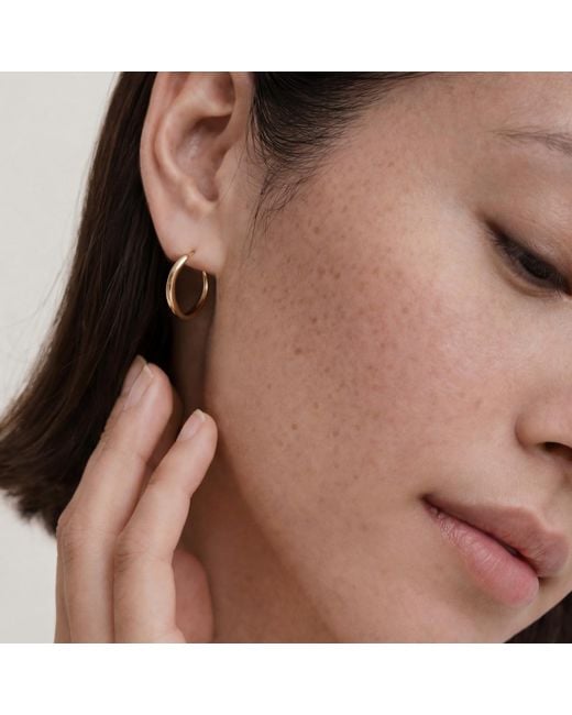 seree Metallic Classic Huggie Hoops