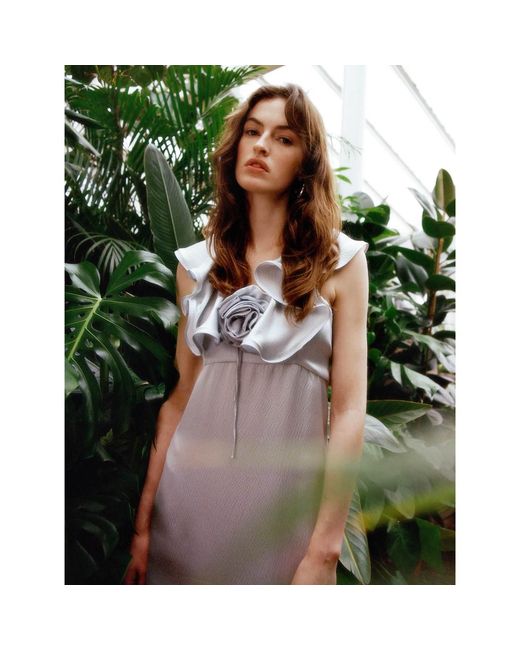 Lisa The Label Blue Le Jardin Peony Dress
