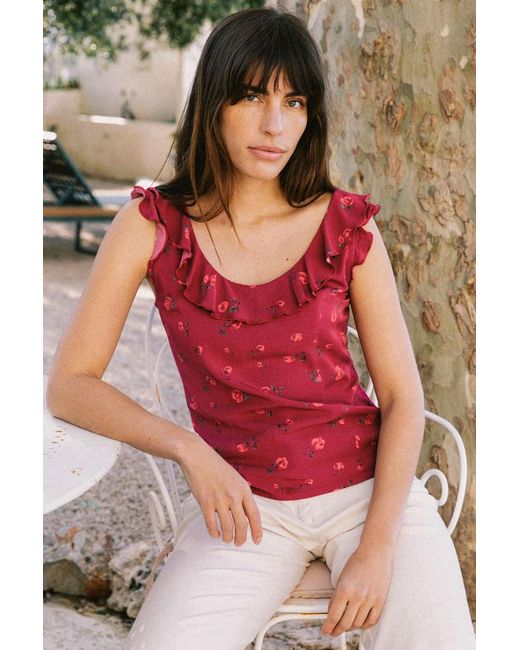 AVANI Apparel Red Top Capucine Raspberry
