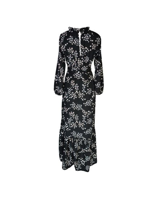 Jennafer Grace Black Night Blooming Raglan Maxi Dress