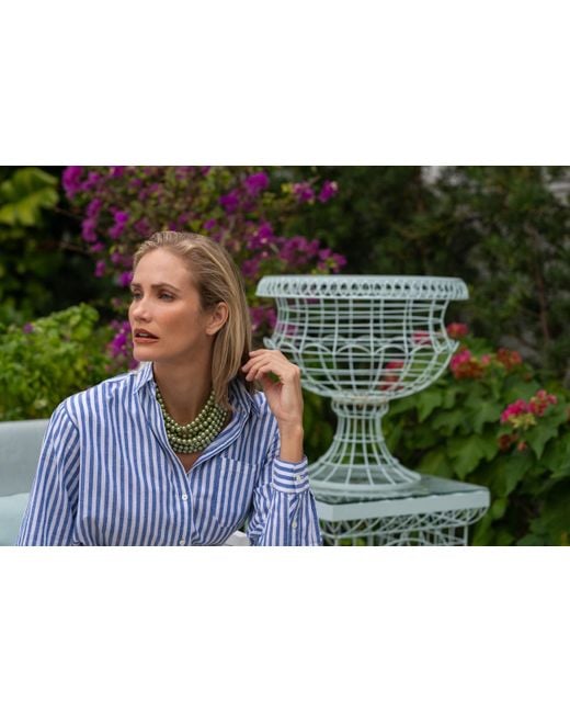 Fairchild Baldwin Green Bella Glass Pearl Summer Necklace