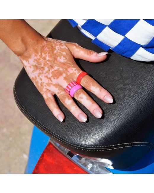 Pinnole Pink Thick Ring