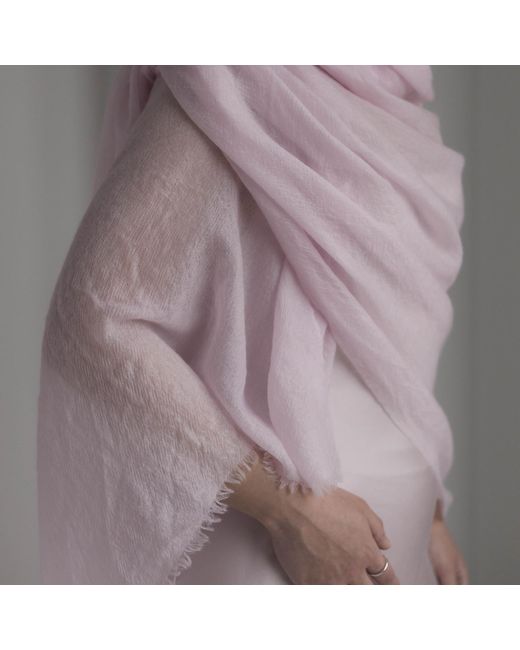 Fiora Muse Black Ultralight Cashmere Shawl