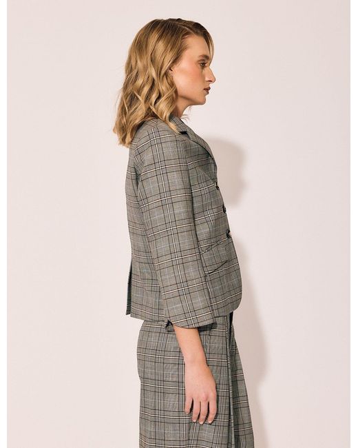 Lindsay Nicholas New York Gray Madison Avenue Jacket
