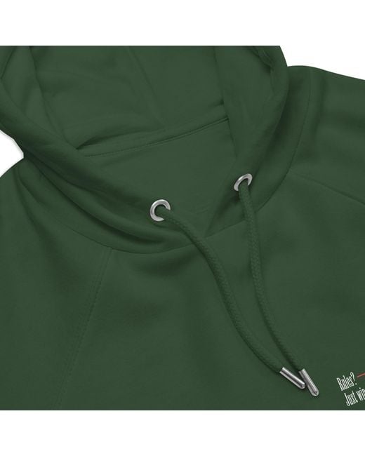 Anchor and Crew Green Bottle Eight Fight Or Flight Club Editions Organic Cotton Hoodie for men
