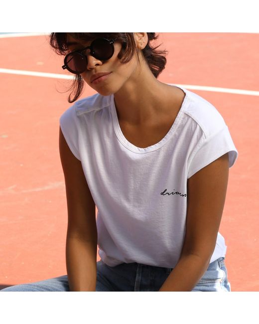 Misha Vaidya White Driven Tee