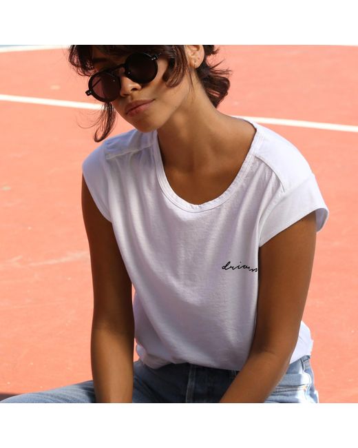 Misha Vaidya White Driven Tee