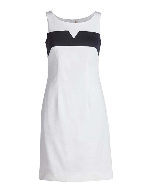 Conquista Black Sleeveless Empire Line Stretch Dress