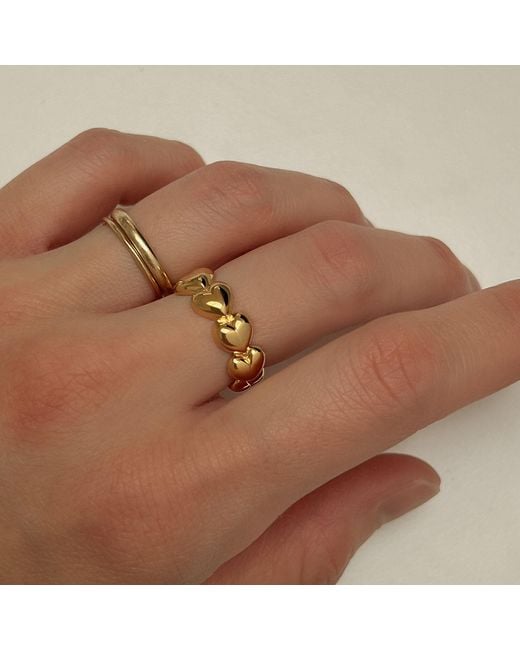 Cote Cache Metallic Everlasting Love Ring