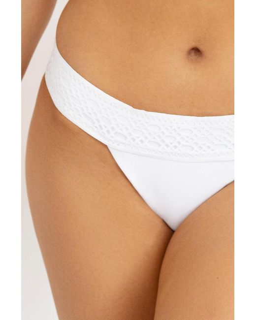 Leyla Maya Ltd White Sevi Bikini Bottoms