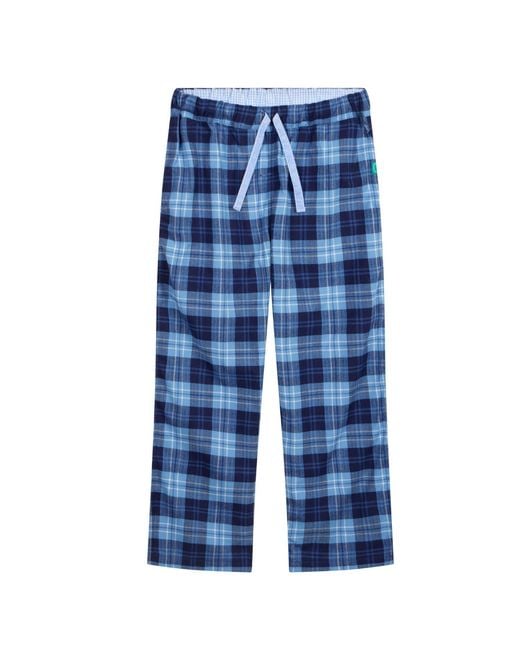 Lounge Blue Soft, Breathable Organic Brushed Cotton Loungewear Trousers