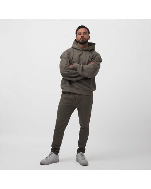 Storm Gray Essential Fitted Jogger for men