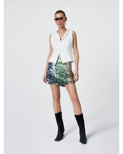 Cansu Xi White Paris Vest