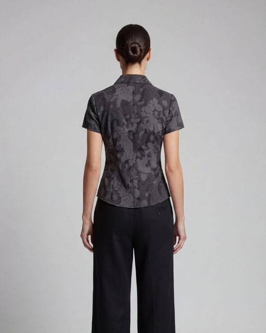 Lords of Harlech Black Shelley Paisley Explosion Printed Shirt