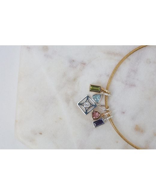 Hillary Alexandria White Maxi Iolith Charm