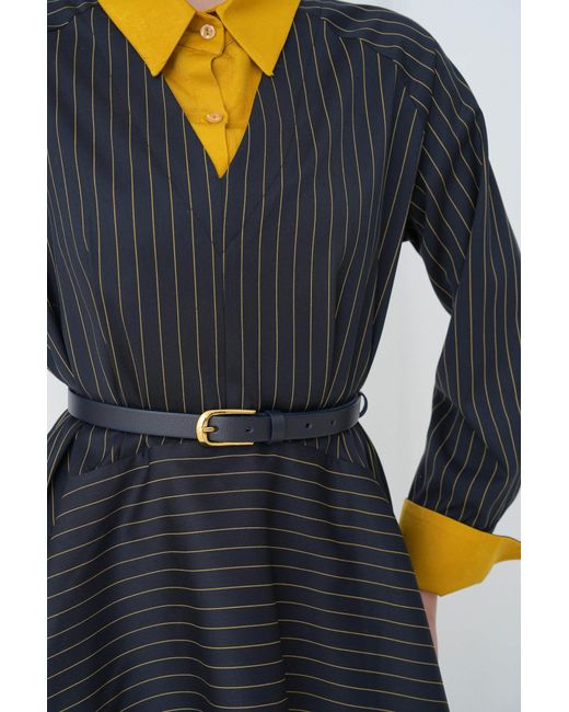 Lumina Eligma Blue Aurelia Sculpt Dress