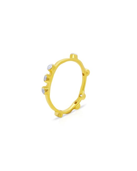 GEM BAZAAR Yellow Hoop Hoop Ring