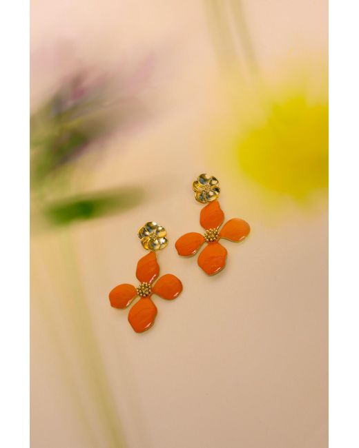 Lavani Jewels Orange Cassia Earrings