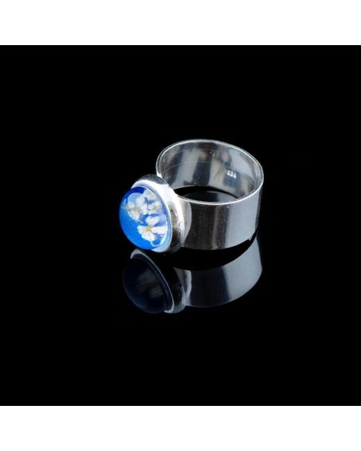 Laura Daili Blue Queen Anne's Lace Ring