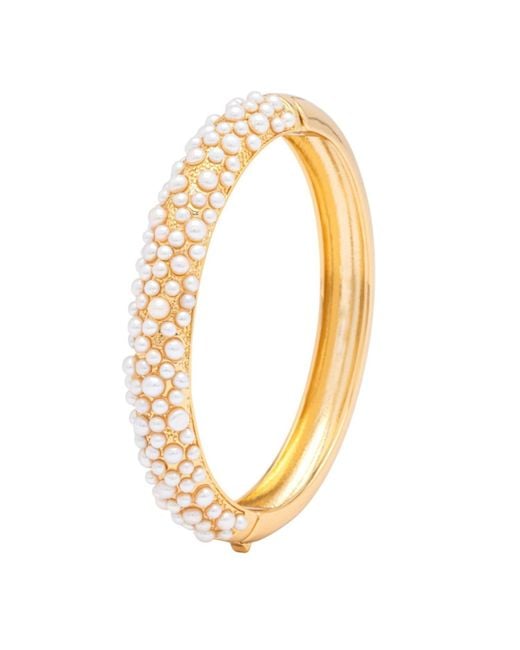 Uchi and Soto Metallic Shinju Chunky Pearl Bangle
