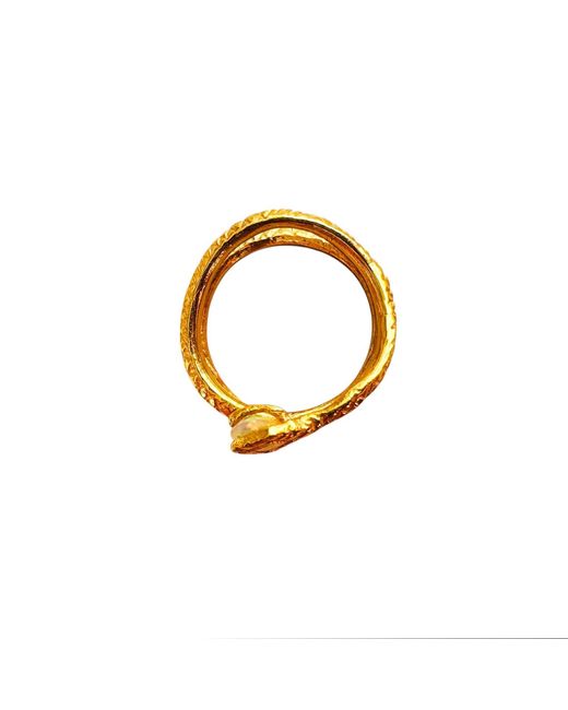 Aki Roc Jewelry Metallic The Pinkie Snake Ring