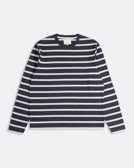 Far Afield Blue Breton Stripe T-Shirt for men