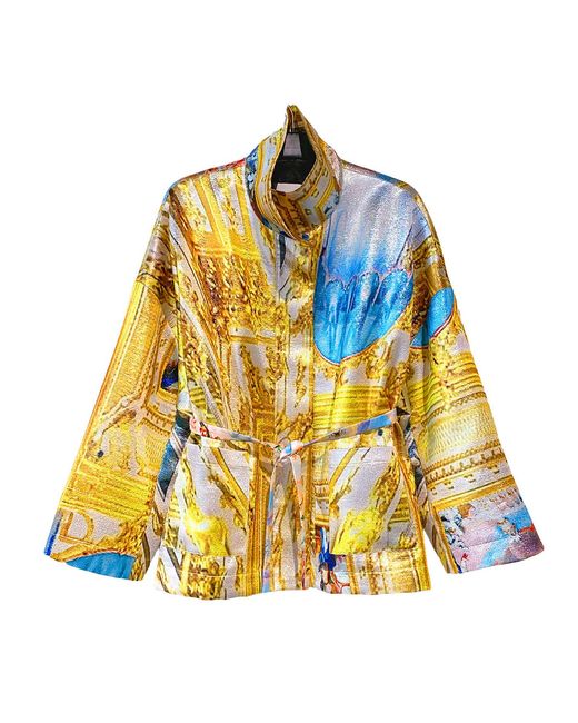 Maxjenny Yellow Square Boxy Jacket