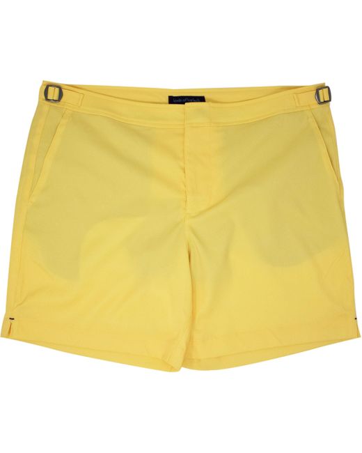 Lords of Harlech Yellow Pool Oxford Swim Short for men