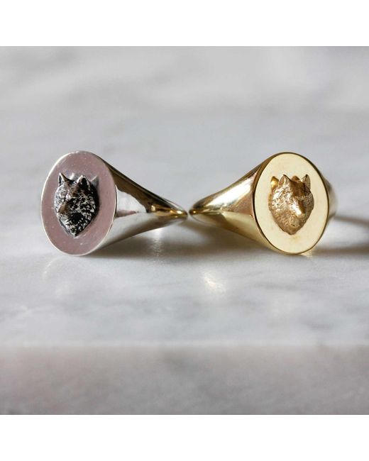 wolf signet ring