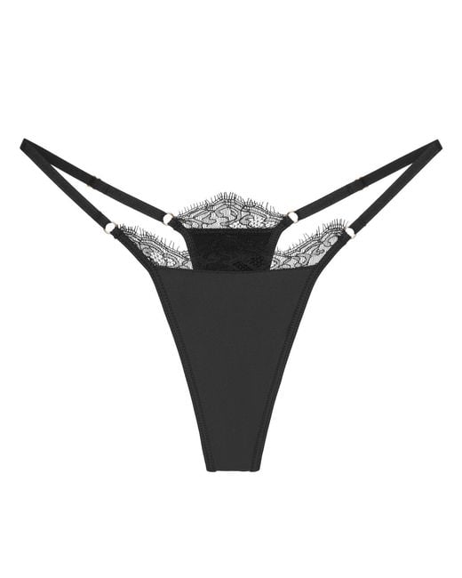 Perilla Lingerie Gray Grisella Thong