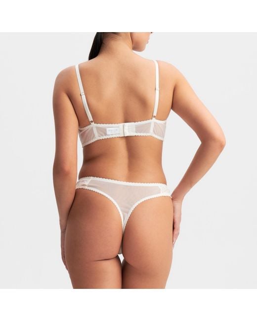 Daily Underwear White String Panties Crema