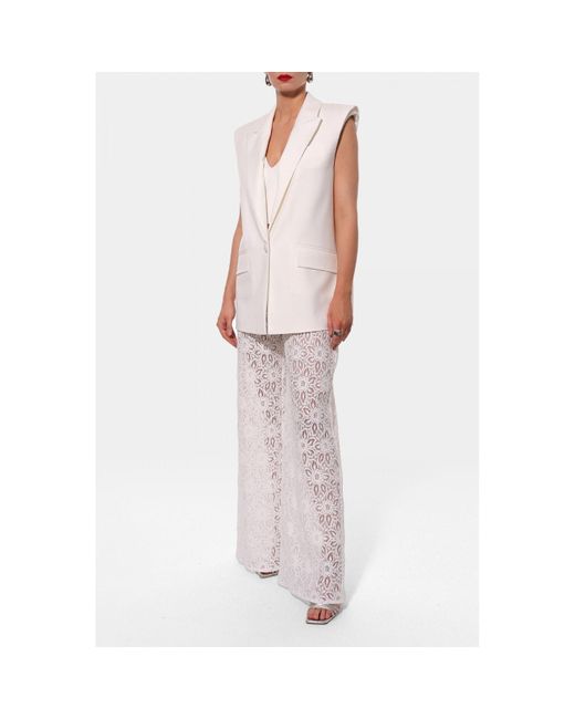 AGGI by HALEWSKI White Ursula Off Long Vest