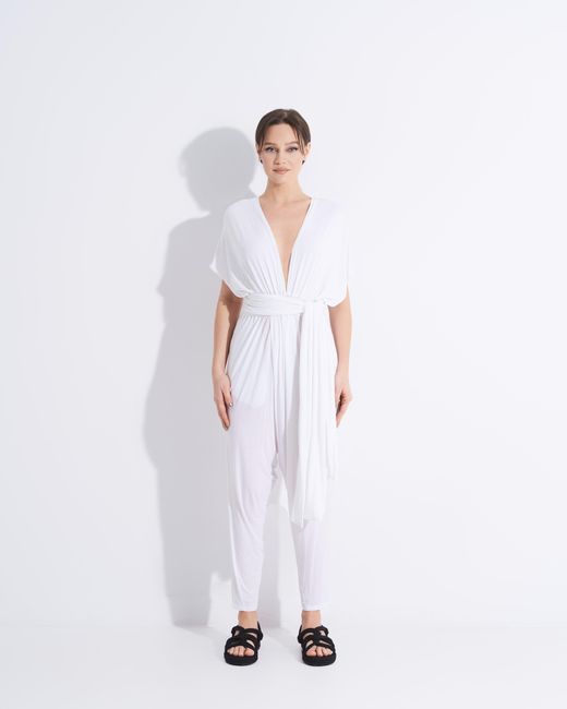 Tessitura White Multiway Jumpsuit