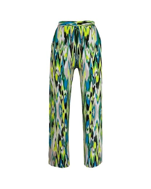 Maxjenny Green Wide & Slouchy Pants