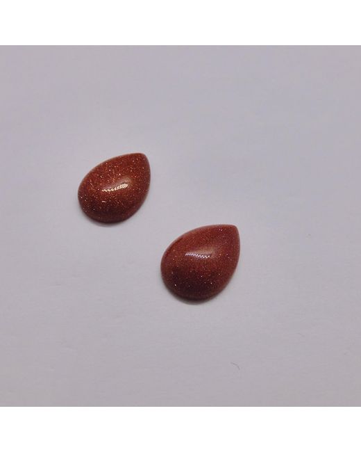 VALERIE CHIC Brown Sparkle Sea Droplet Stone Stud Earrings