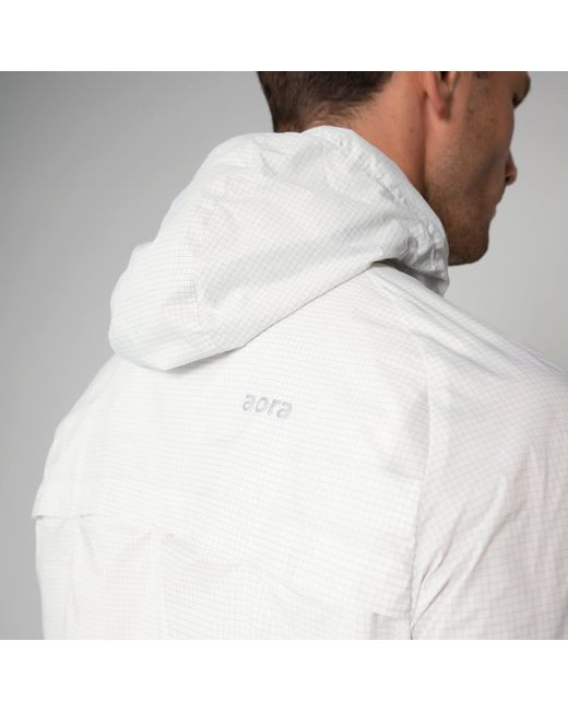 Aora Athletics Gray Ultra-Light Eco-Friendly Windbreaker Jacket For – Lightweight Breathable Water-Resistant Activewear Jacket for men