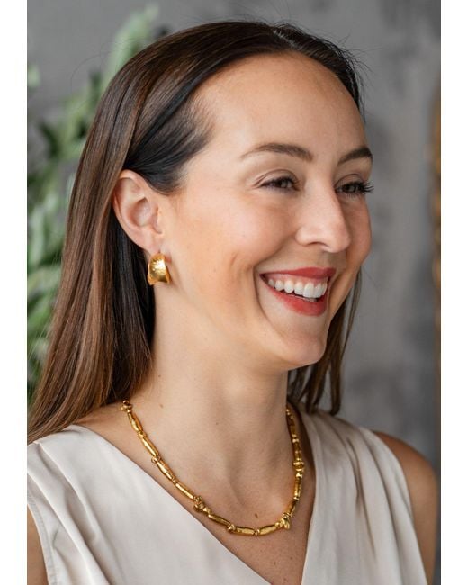 Loni Paul Jewelry Metallic Organic Bead Necklace