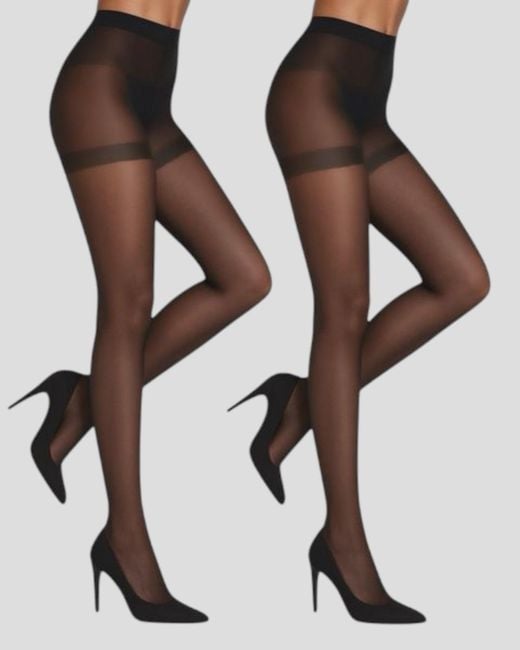 HIGH HEEL JUNGLE by KATHRYN EISMAN Black 20 Denier The Daily Lift Tights