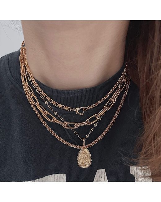 IN CAUDA VENENUM Metallic Odin Necklace