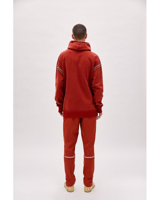 Pcfg Red Zip Up Hoodie for men