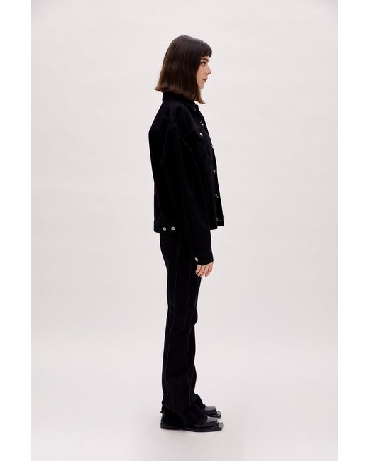 Pcfg Black Neutrals Logo Denim Jacket